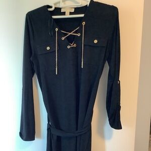 Michael Kors Size L knee length dress, Black